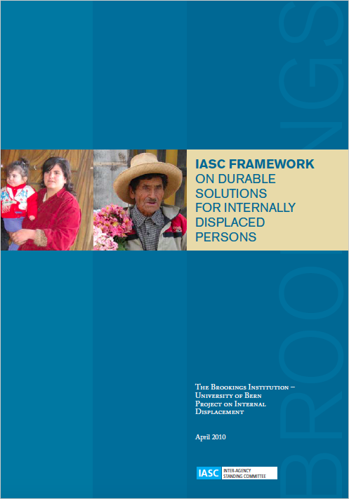 IASC Framework on Durable Solutions for Internally Displaced Persons