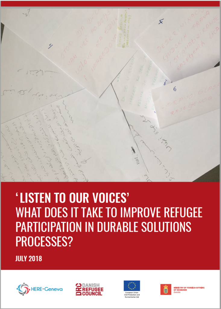 DRC, HERE-Geneva - 'Listen to Our Voices', What does it Take to Improve Refugee Participation in Durable Solutions Processes?