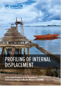 Cover of the profiling report on internal displacement in the BaSulTa provinces, BARMM region (Philippines, July 2021).