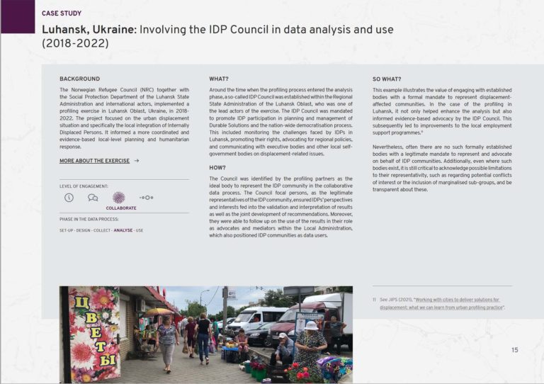 Community Engagement in Data Processes in Displacement Contexts (JIPS