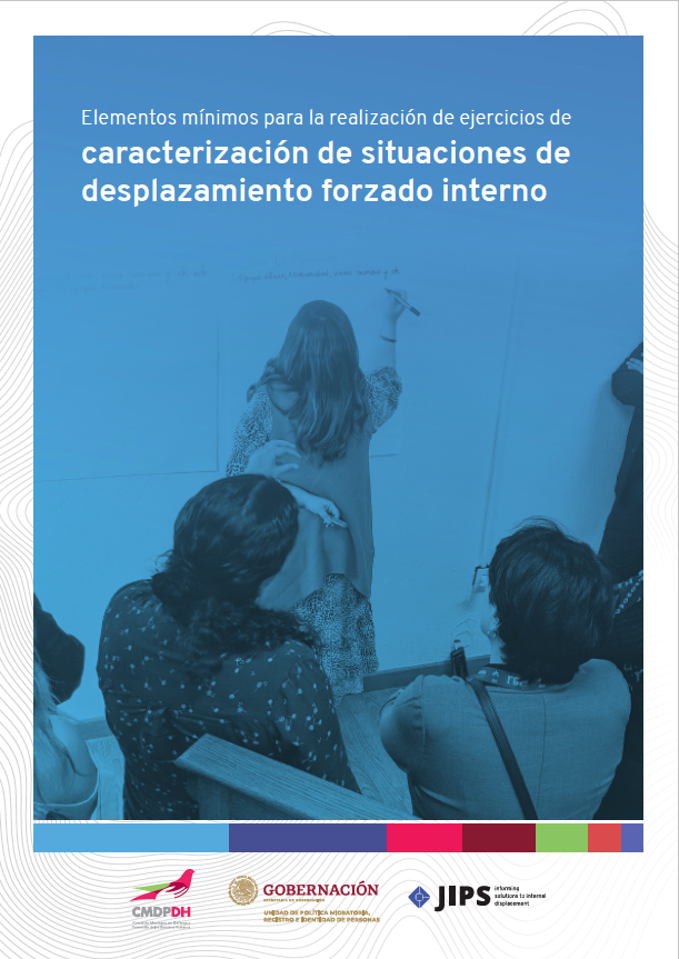 Elementos mínimos para la realización de ejercicios de caracterización de situaciones de desplazamiento forzado interno (UPMRIP, JIPS, CMDPDH; 2022)