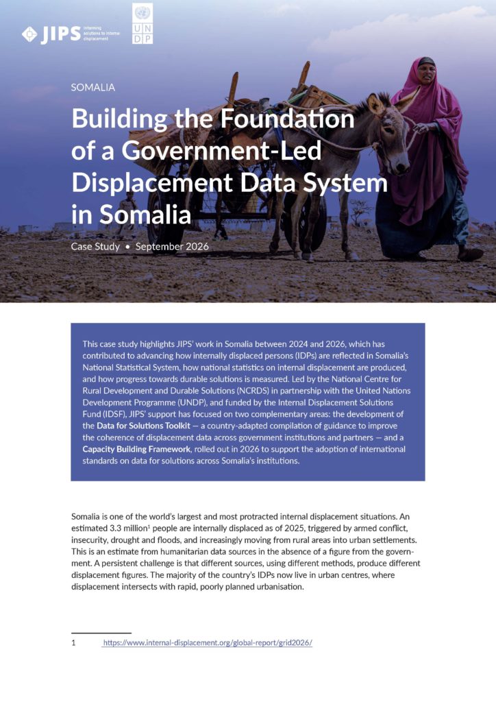 Building the Foundation of a Government-Led Displacement Data System in Somalia